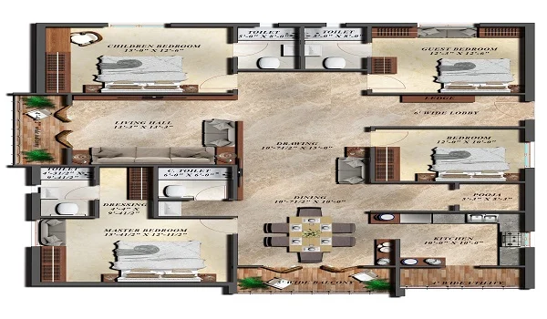 Featured Image of Brigade Citrine 4 BHK APartment Floor Plan